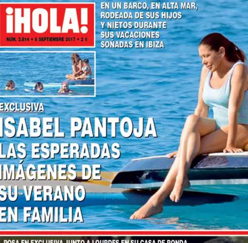 Portada polémica de la revista «¡HOLA!» en la que aparece Isabel Pantoja