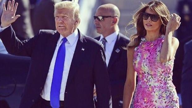 El «look» de Melania Trump que desmiente las palabras de su marido sobre la industria nacional
