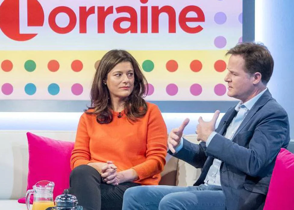 Nick Clegg y Miriam González en una entrevista muy sincera para el programa «Lorraine»