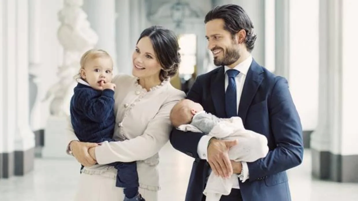 Retrato familiar en Palacio Real de Estocolmo