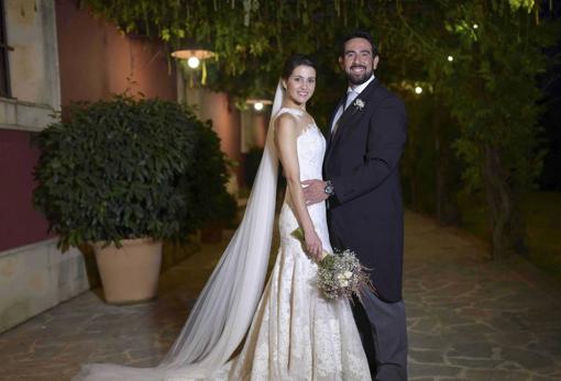 Inés Arrimadas y Xavier Cima el día de su boda