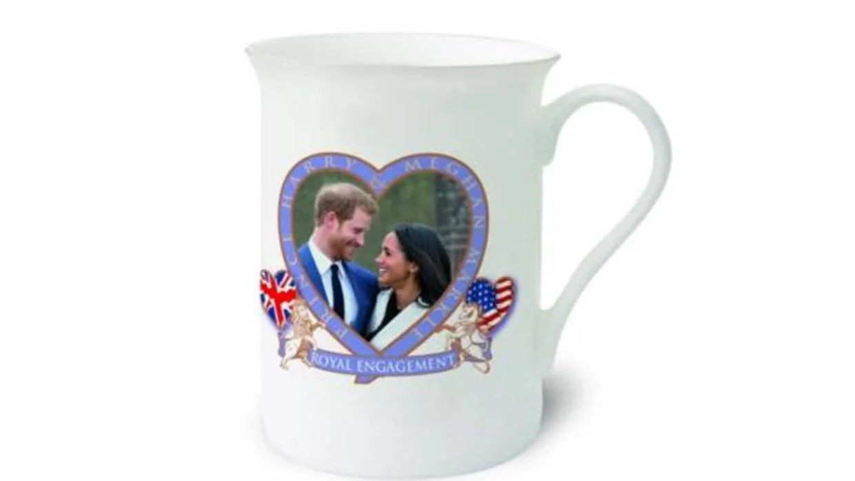 La taza de «merchandising» de la boda del principe Harry y Meghan Markle