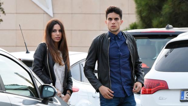 Marc Bartra y Melissa Jiménez esperan su segunda hija