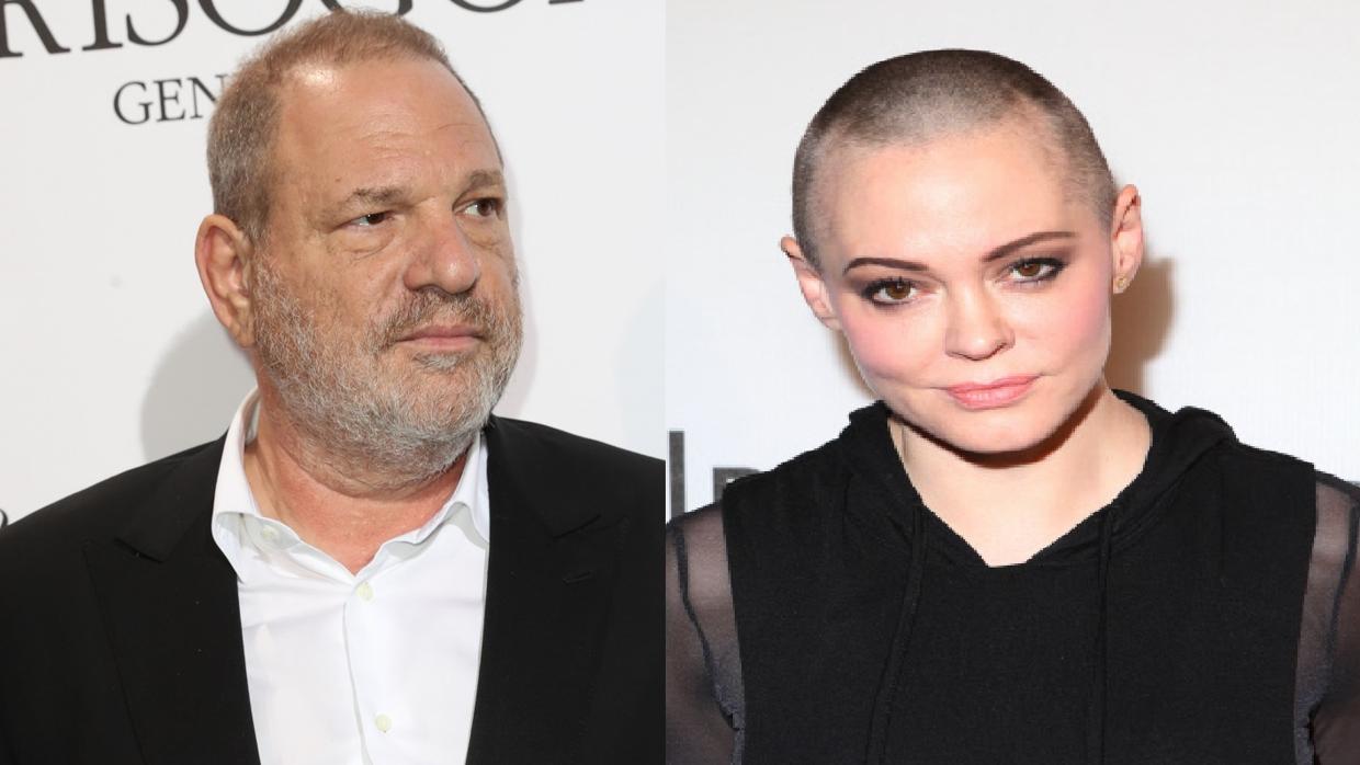 Harvey Weinstein y Rose McGowan