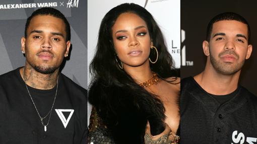 Rihanna, Chris Brown y Drake