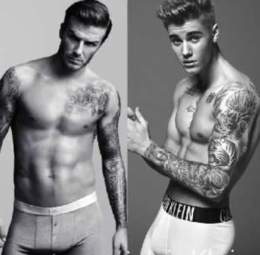 David Beckham y Justin Bieber