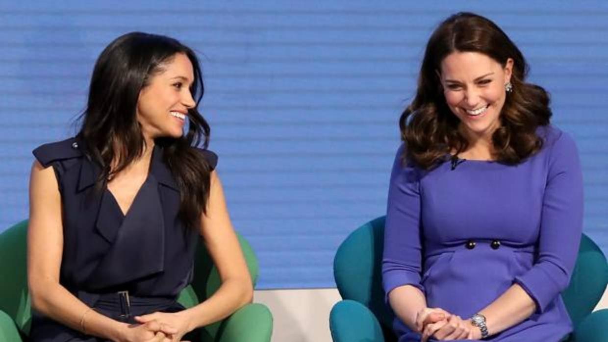 Meghan Markle y Catalina de Cambridge acaparan todas las miradas en su primer acto oficial juntas