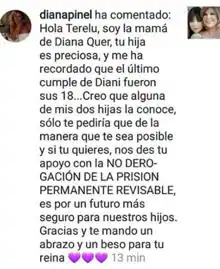 La madre de Diana Quer pide ayuda a Terelu Campos