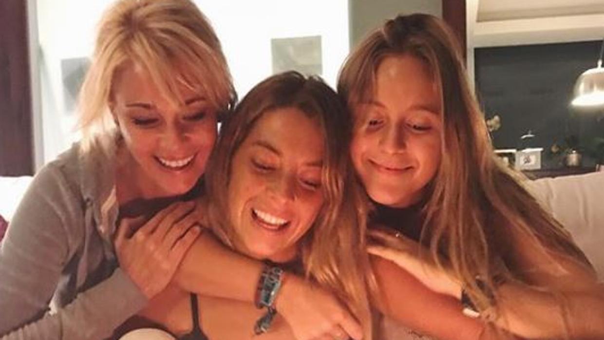 Belén Rueda con sus hijas, Belén y Lucía