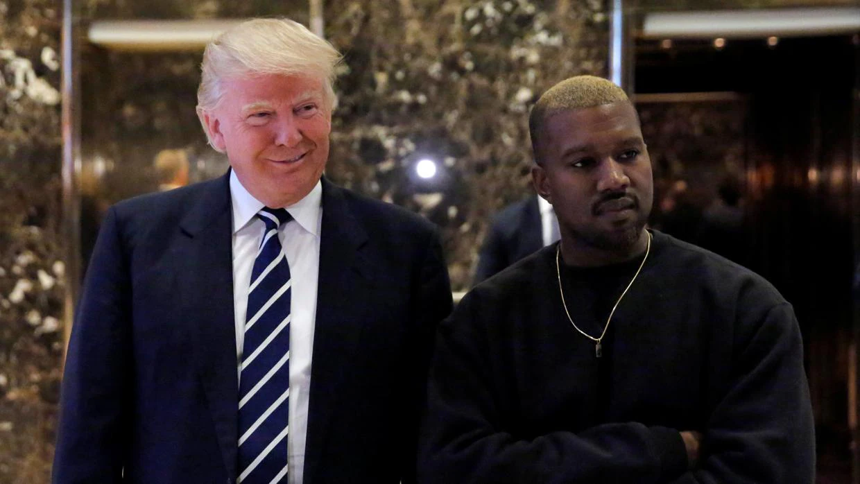Kanye West junto a Donald Trump