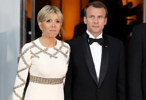 Brigitte junto a su esposo, Emmanuel Macron