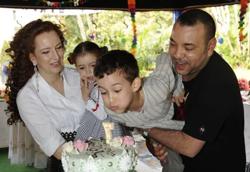 Mohamed VI y Lalla Salma en el cumpleaños de su hijo