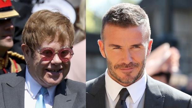 El beso en la boca entre Elton John y David Beckham que dejó atónito al mundo entero