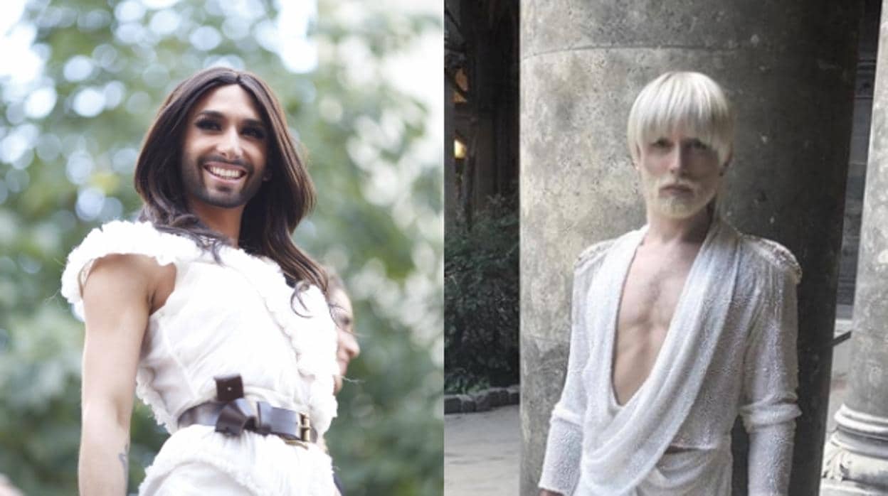 Conchita Wurst, antes y después de su cambio estilístico