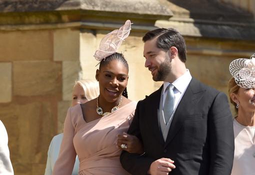 Serena Williams y su esposo, Alexis Ohanian.