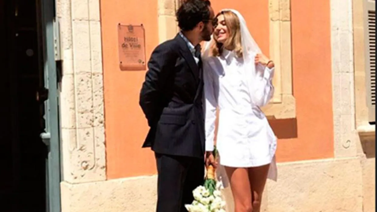 Lolita Jacbos el día de su boda en Saint Tropez
