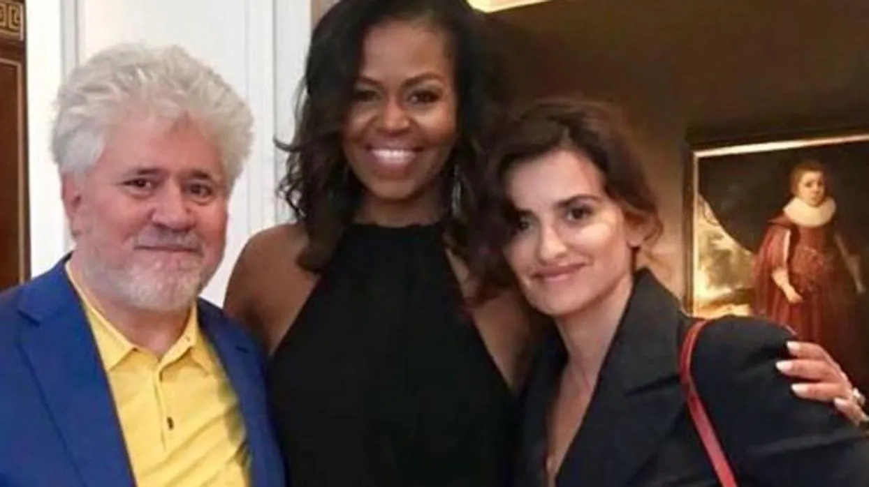 Pedro Almodóvar, Michelle Obama y Penélope Cruz