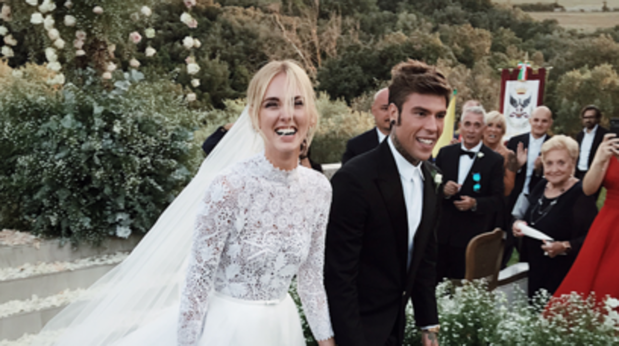 Así fue la lujosa boda de Chiara Ferragni y Fedez en Italia