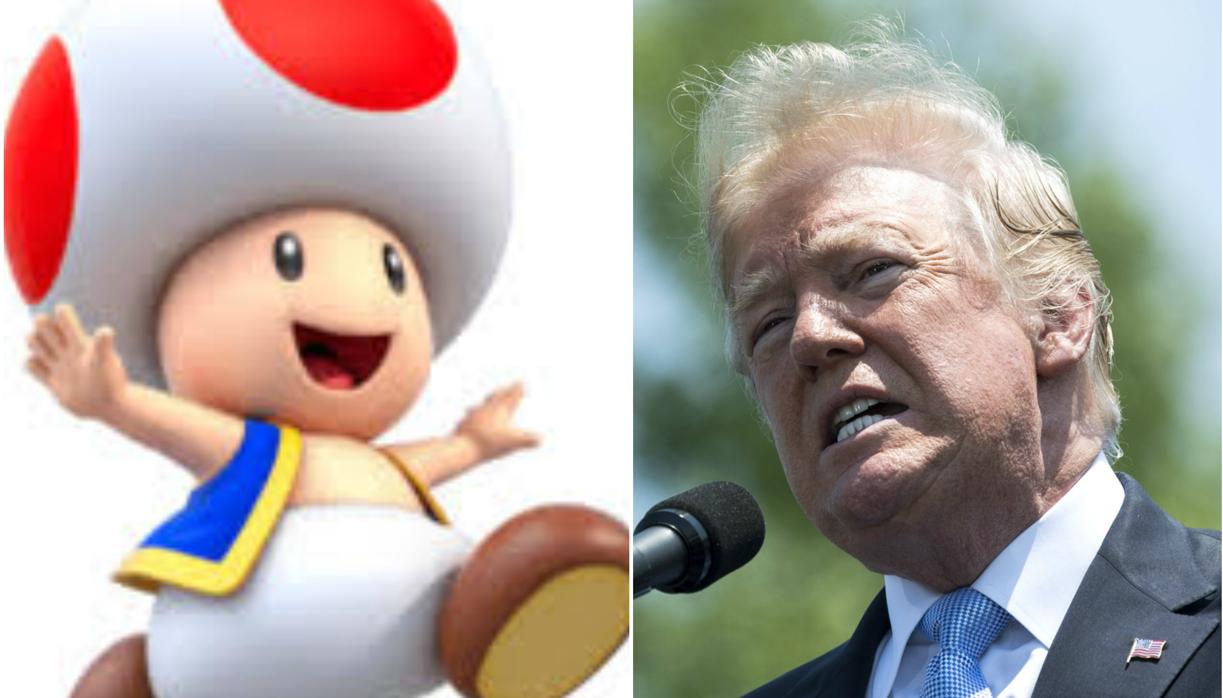 Toad y Donald Trump