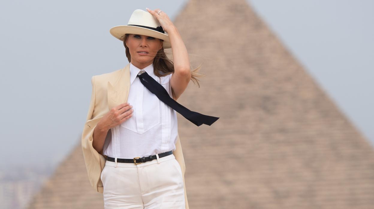 Melania Trump, durante su viaje a Egipto
