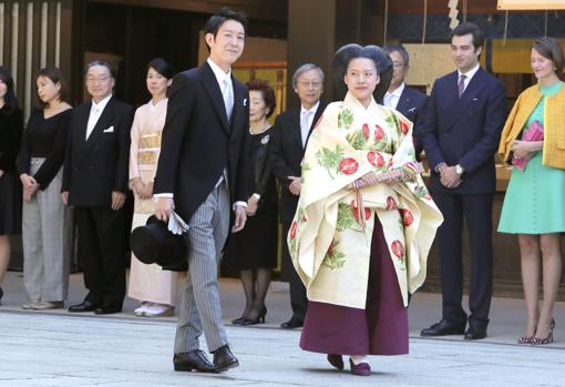 Ayako de Japón y su marido