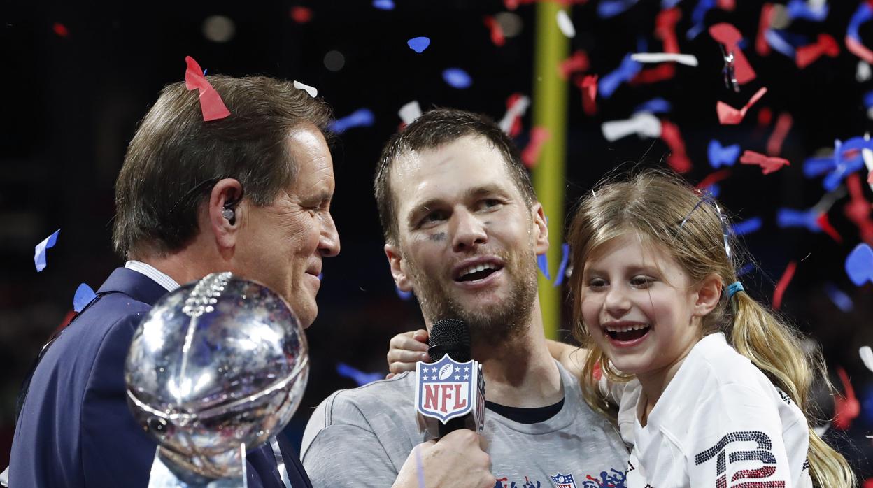 Tom Brady y su pequeña hija, Vivian