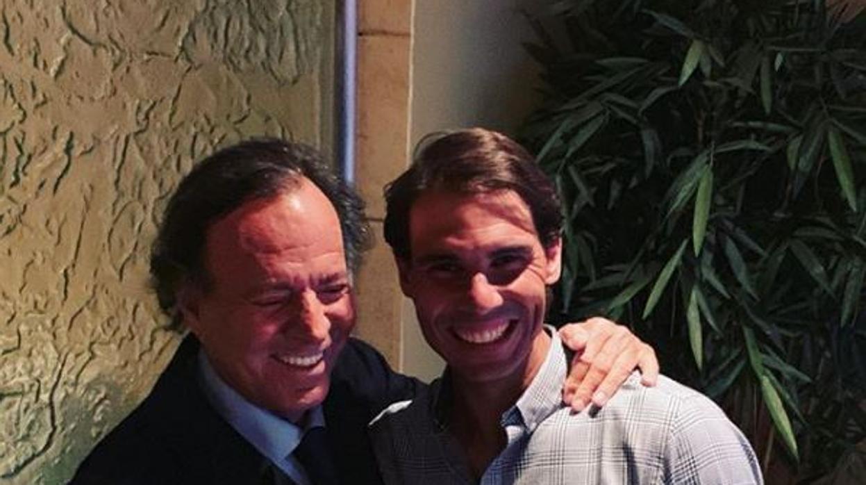 Julio Iglesias y Rafa Nadal