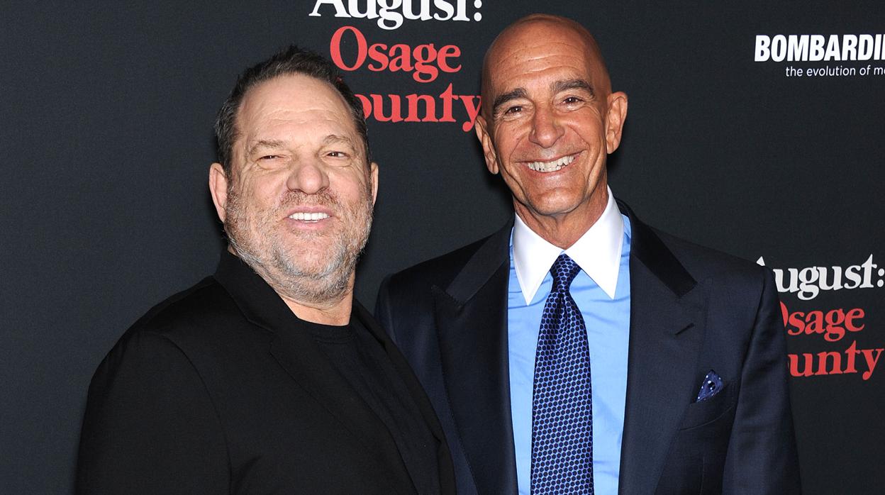 Tom Barrack y Harvey Weinstein en 2013