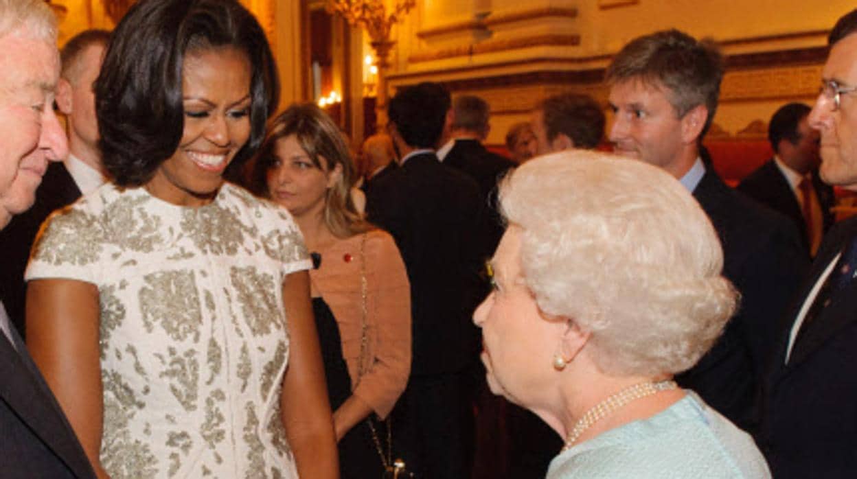 Michelle Obama y la Reina Isabel II