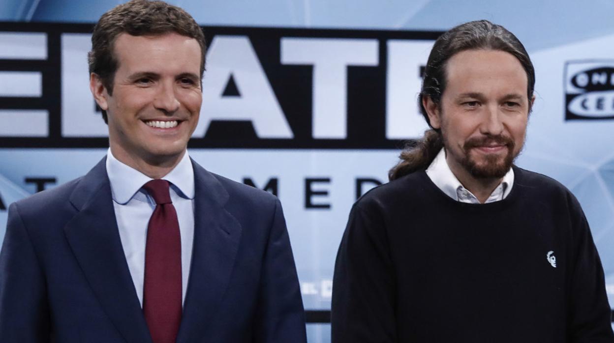 Pablo Iglesias y Pablo Casado