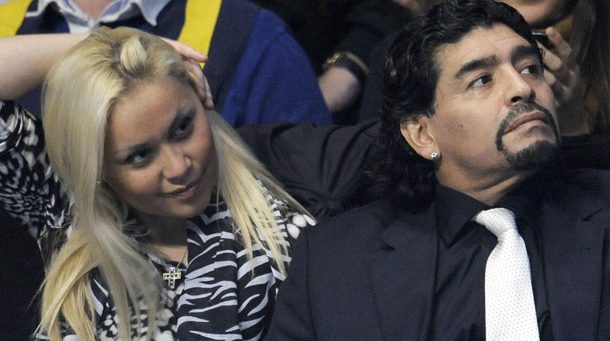 Maradona y Verónica Ojeda