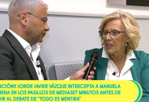 Las redes sociales estallan contra Jorge Javier Vázquez por su apoyo a Manuela Carmena