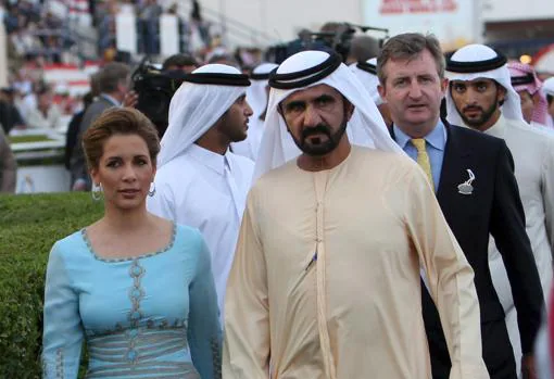 La princesa Haya de Jordania y su todavía marido, Mohammed bin Rashid