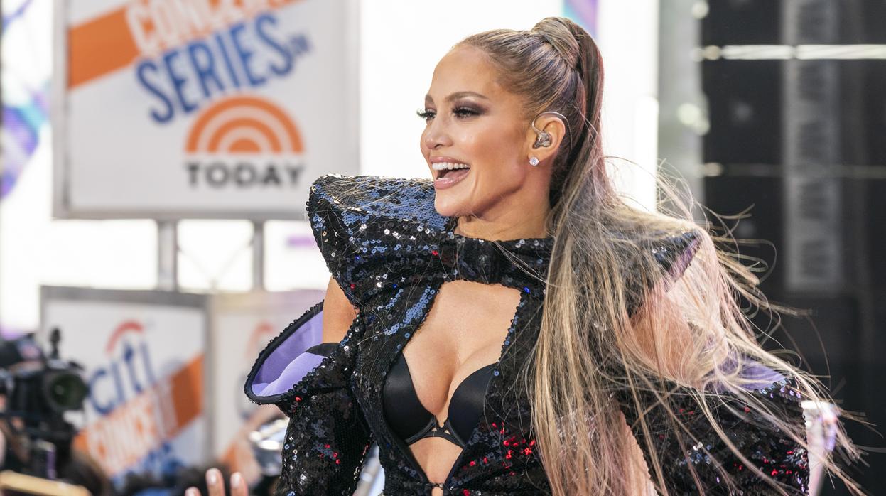 Jennifer Lopez, durante una reciente actuación