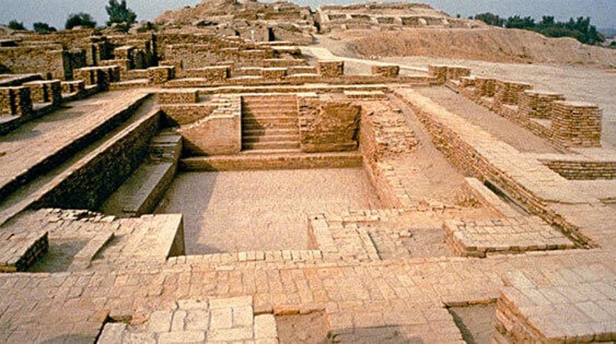 «The Great Bath» en Mohenjo-Daro en la zona de Sinndh, actual Pakistán