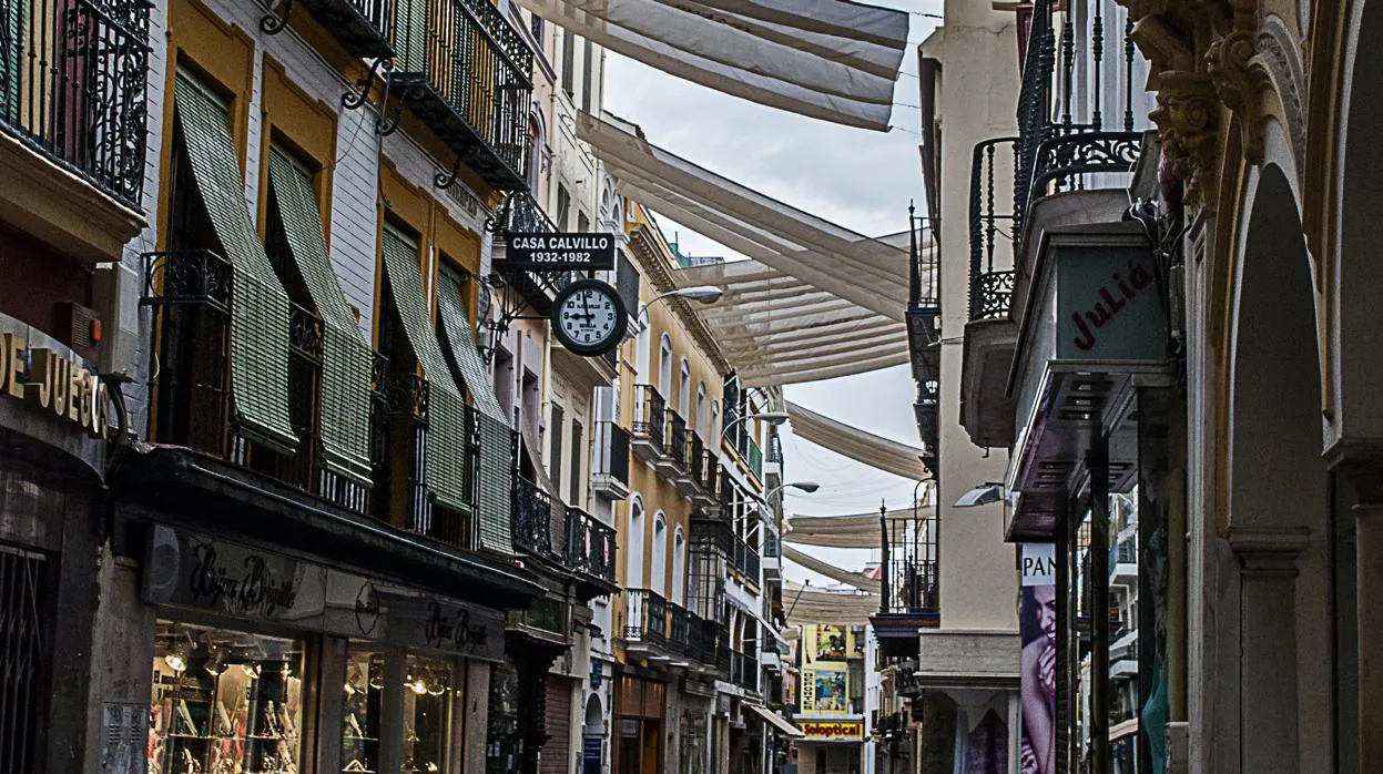 Calle Sierpes, en Sevilla
