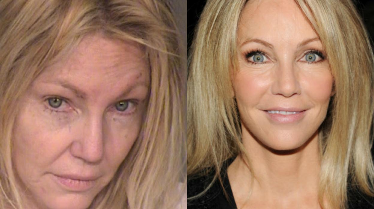 A la izquierda, Heather Locklear arrestada