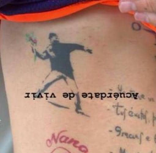Tatuaje inspirado en Banksy
