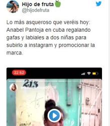 Anabel Pantoja la lía al utilizar a niñas en su viaje a Cuba para publicitar marcas
