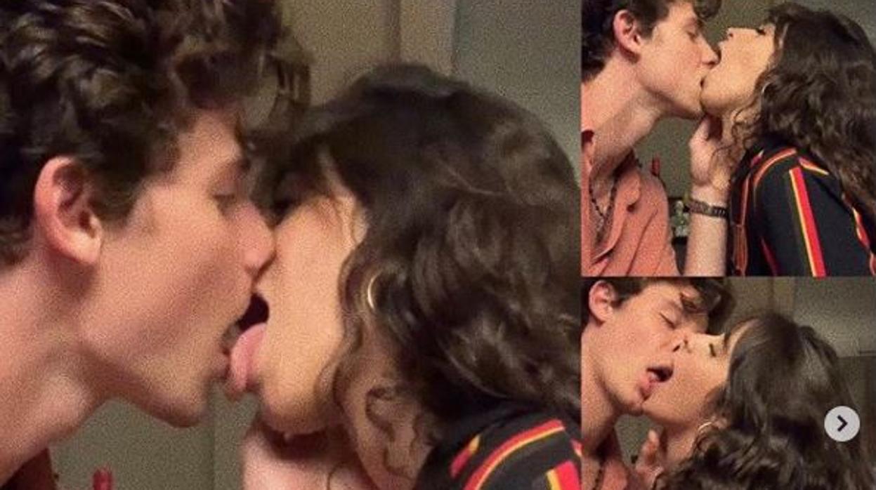 Camila Cabello con su novio Shawn Mendes