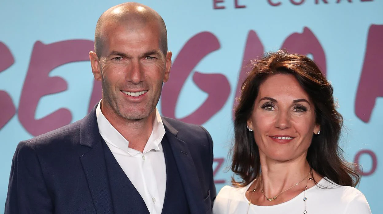 Zidane y su esposa, Véronique Fernández