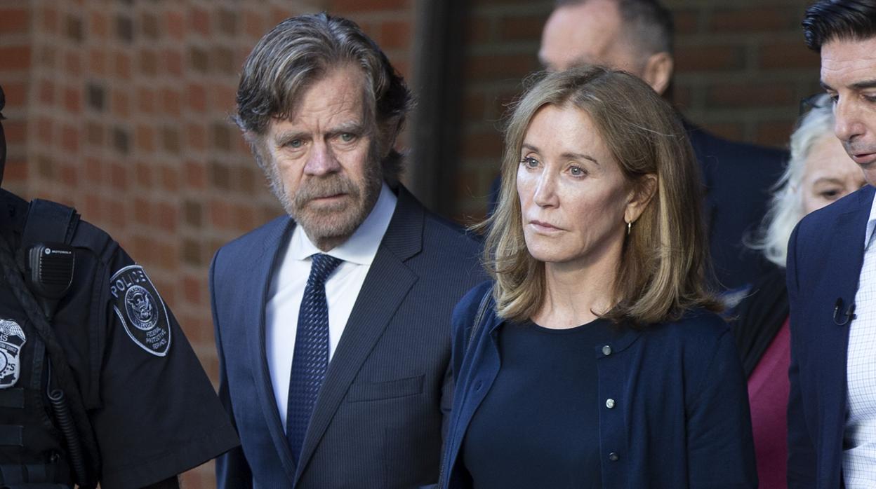 Felicity Huffman y su marido William H. Macy