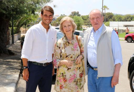 La buena sintonía de Don Juan Carlos con Rafa Nadal