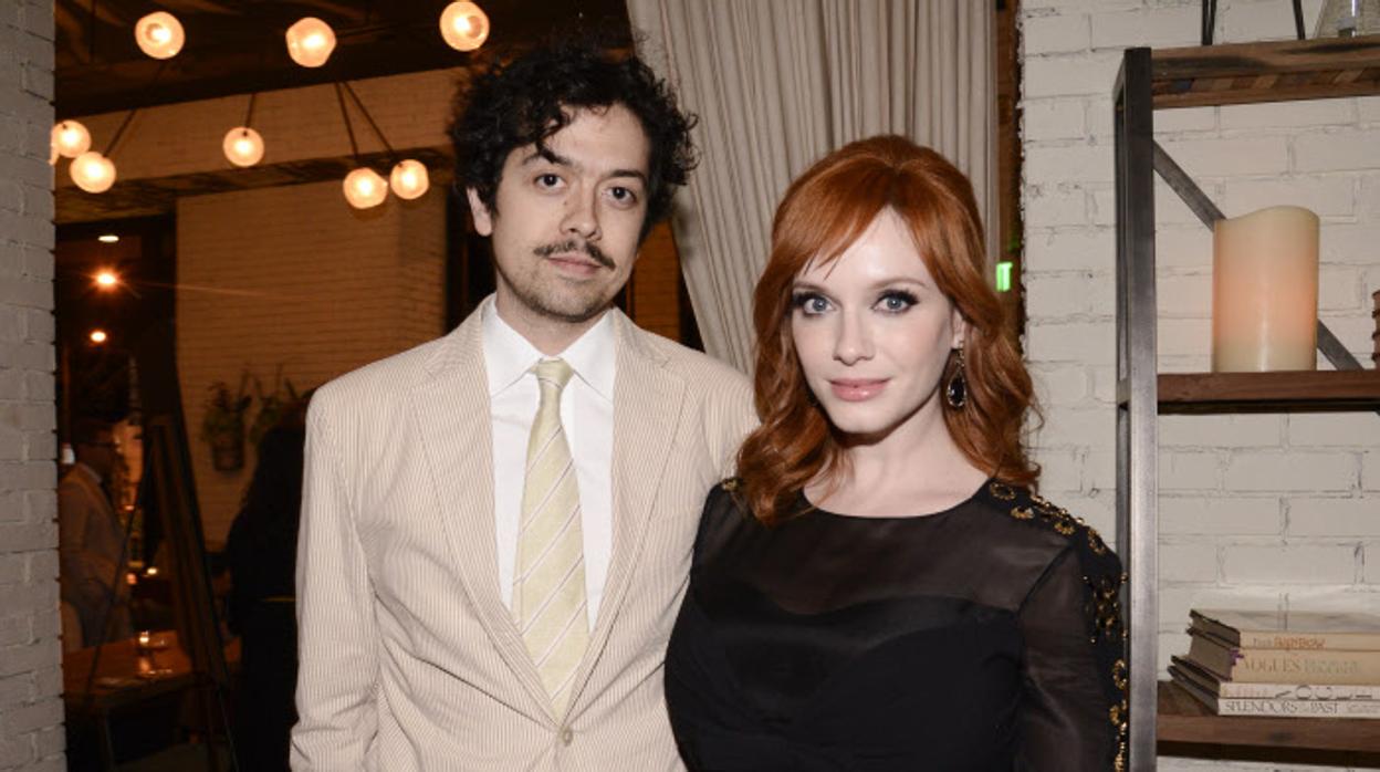 Christina Hendricks y Geoffrey Arend