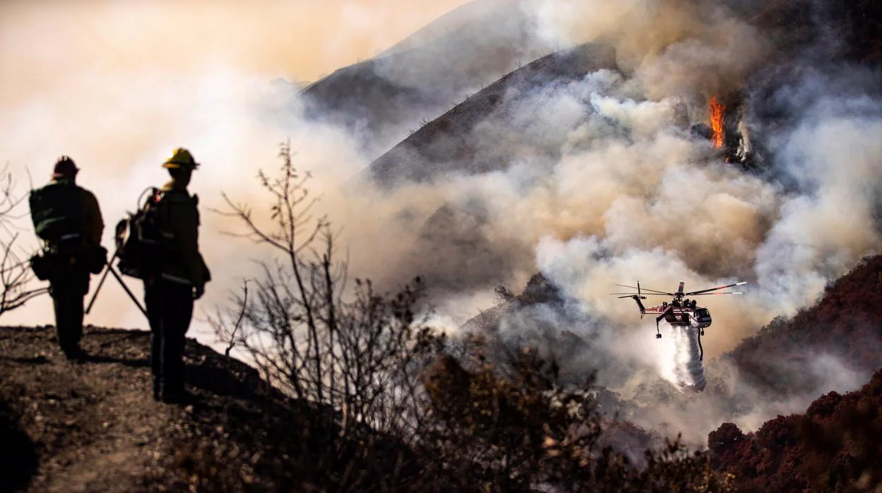 Imagen de los incendios que asolan California