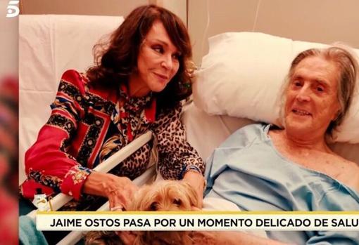 Jaime Ostos y su mujer, en una imagen que ha cedido la familia al programa «Socialité»