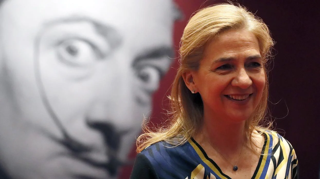 La Infanta Cristina, el pasado lunes, en la inauguración de la exposición Salvador Dalí en Moscú