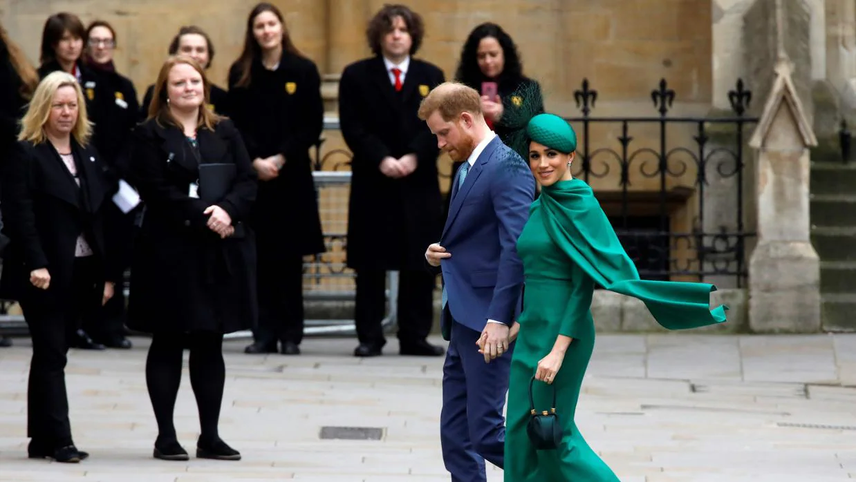 Meghan y Harry se despiden de la realeza junto a toda la familia en la Abadía de Westminster