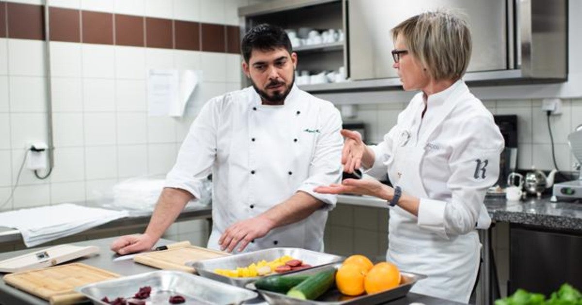 El chef Miguel Martin Robles y la chef ejecutiva de Maison, Valérie Radou