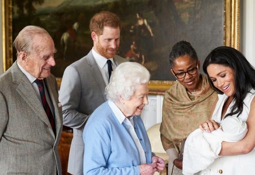 Harry y Meghan, en la presentación del pequeño Archie a la familia